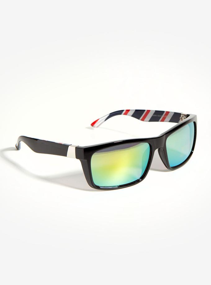 USPA RECTANGLE BARBER PATTERNED SUNGLASSES Best Price