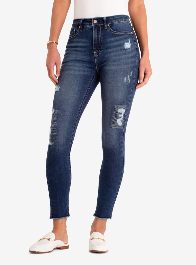 USPA REPREVE® DESTRUCTED HIGH RISE JEGGING Best Seller