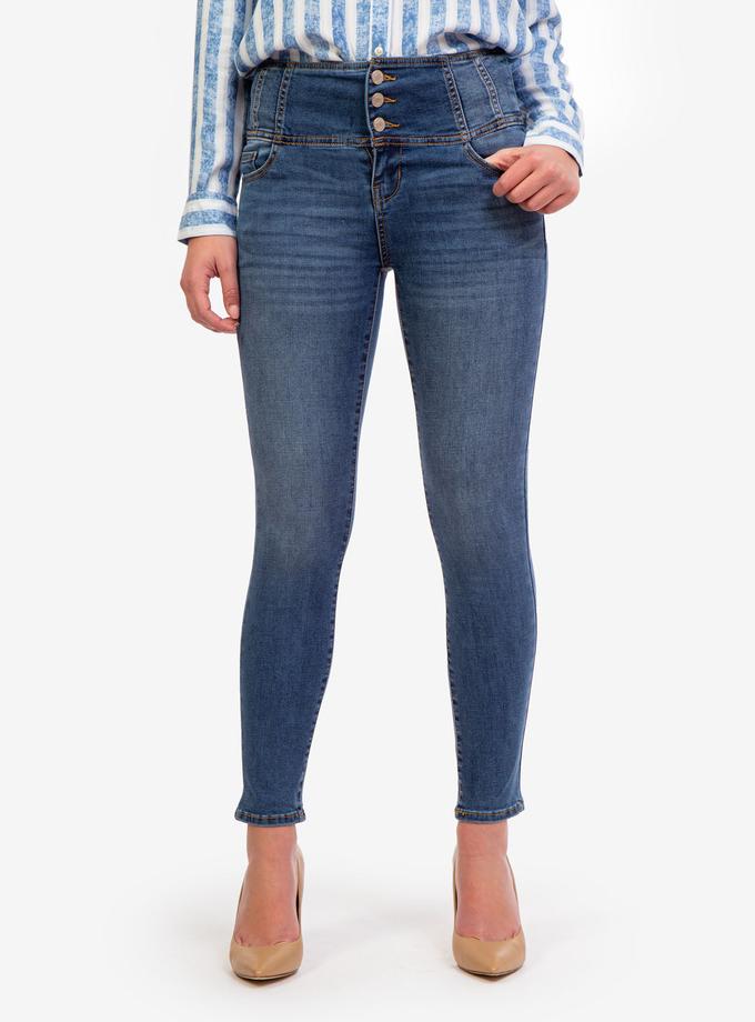 USPA REPREVE® HIGH RISE CORSET DENIM JEGGING For Sale