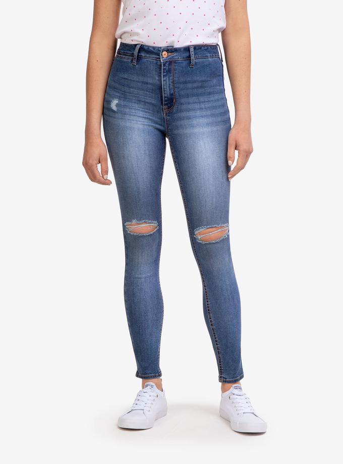 USPA REPREVE® HIGH RISE DESTRUCTED JEANS Best Buy