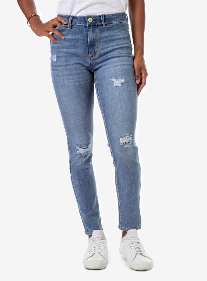 USPA REPREVE® HIGH RISE DESTRUCTED JEANS Best Seller