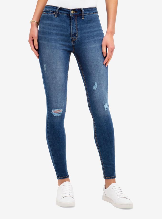 USPA REPREVE® HIGH RISE DESTRUCTED JEGGING Best Price