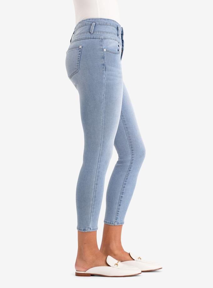 USPA REPREVE® HIGH RISE STACKED WAIST CROPPED JEGGING High Quality