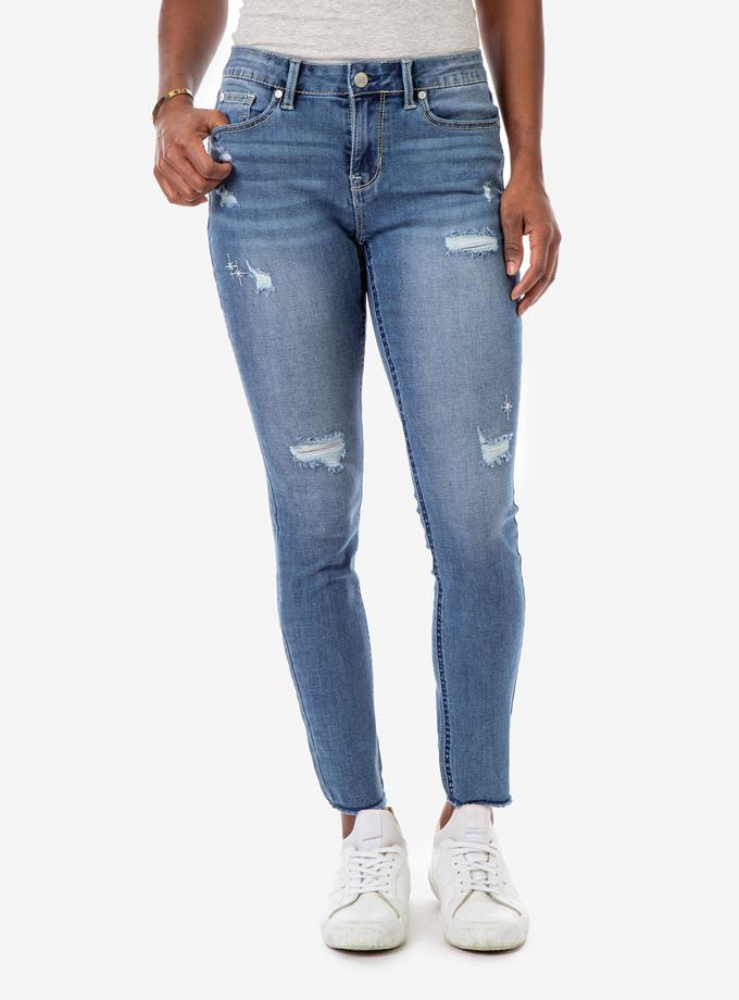 USPA REPREVE® MID RISE EMBELLISHED JEANS New Arrival