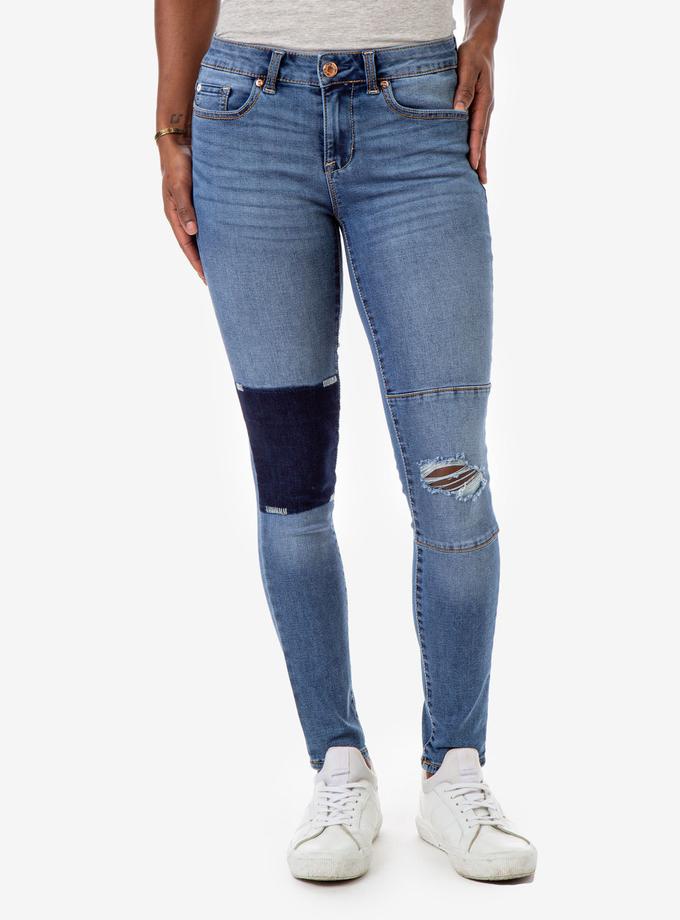 USPA REPREVE® MID RISE PATCHWORK JEANS Best Price