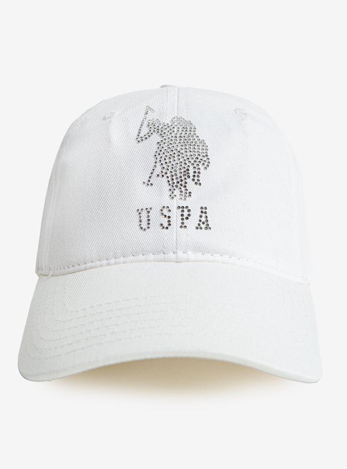 USPA RHINESTONE EMBELLISHED LOGO BASEBALL CAP On Sale