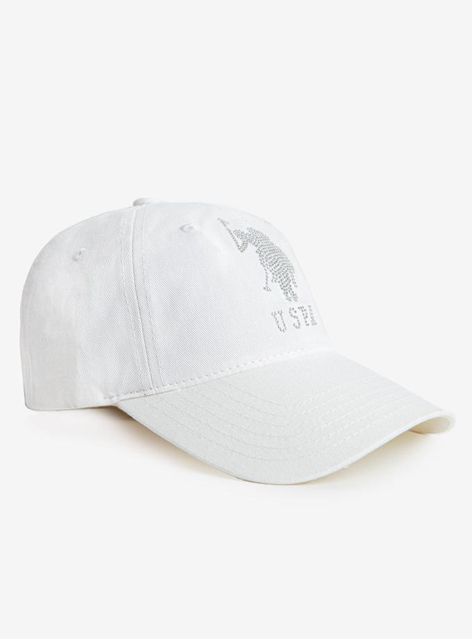 USPA RHINESTONE EMBELLISHED LOGO BASEBALL CAP On Sale