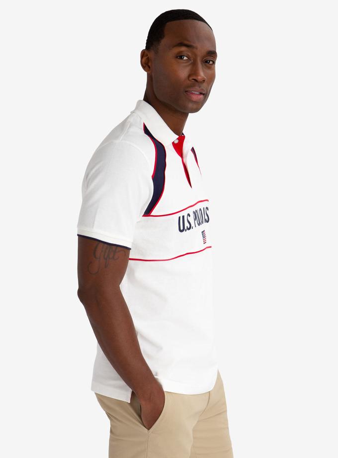 USPA RUBBER DETAIL AND FLAG PATCH POLO SHIRT Best Buy