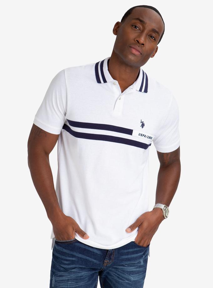 USPA RUBBER DETAIL POLO SHIRT Best Buy