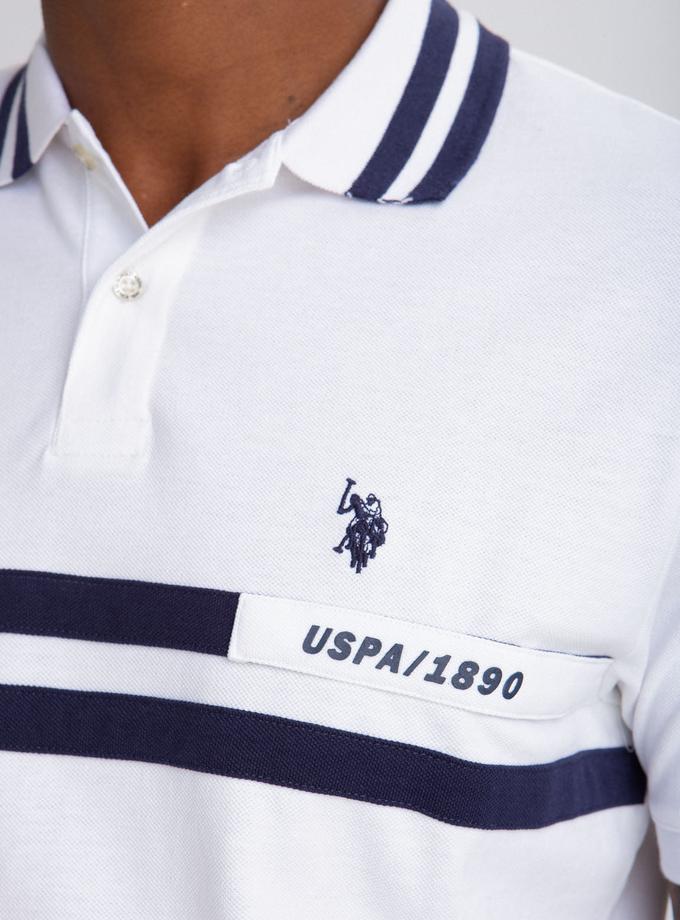 USPA RUBBER DETAIL POLO SHIRT Best Buy