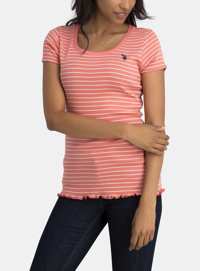 USPA RUFFLE BOTTOM T-SHIRT Best Seller