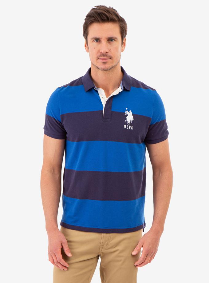 USPA RUGBY STRIPE POLO SHIRT Same Day Delivery