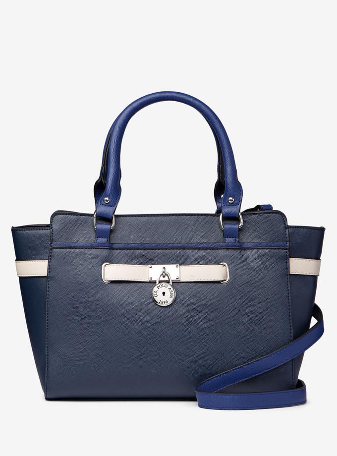 USPA SATCHEL HAND BAG WITH BELTED LOCK Best Seller