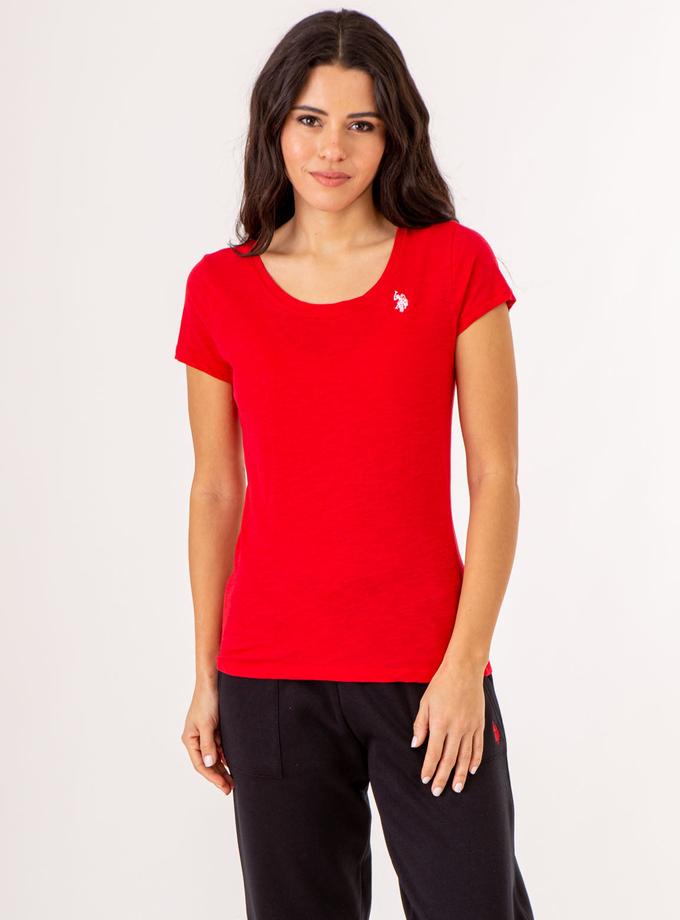 USPA SCOOP NECK T-SHIRT High Quality