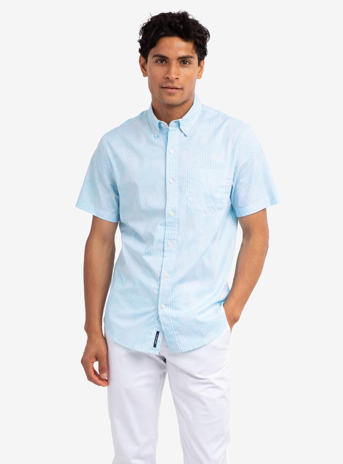 USPA SHORT SLEEVE POPLIN PRINTED SHIRT Best Buy