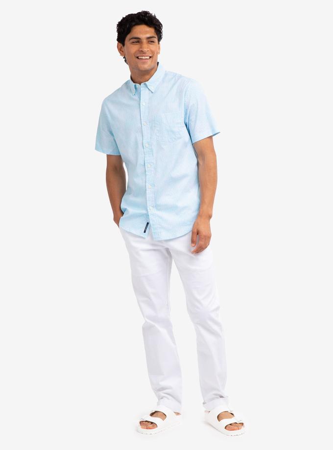 USPA SHORT SLEEVE POPLIN PRINTED SHIRT Best Buy