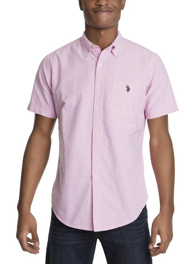 USPA SHORT SLEEVE SOLID OXFORD High Quality