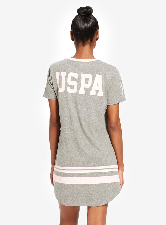 USPA SHORT SLEEVE STRIPED LOGO DORMSHIRT New Arrival