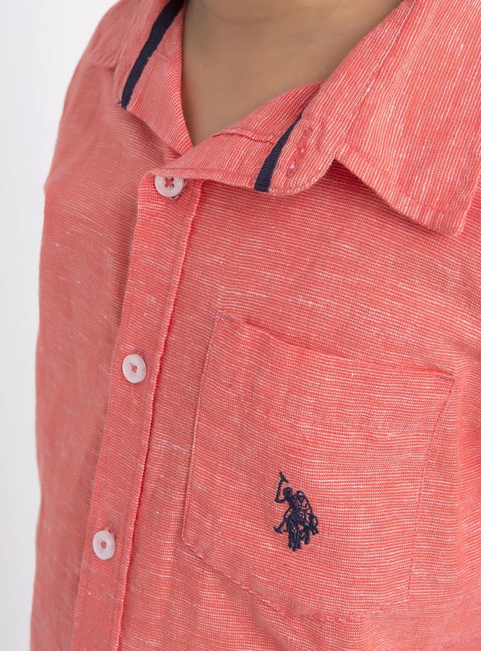 USPA SHORT SLEEVE YARN DYED SHIRT High Quality