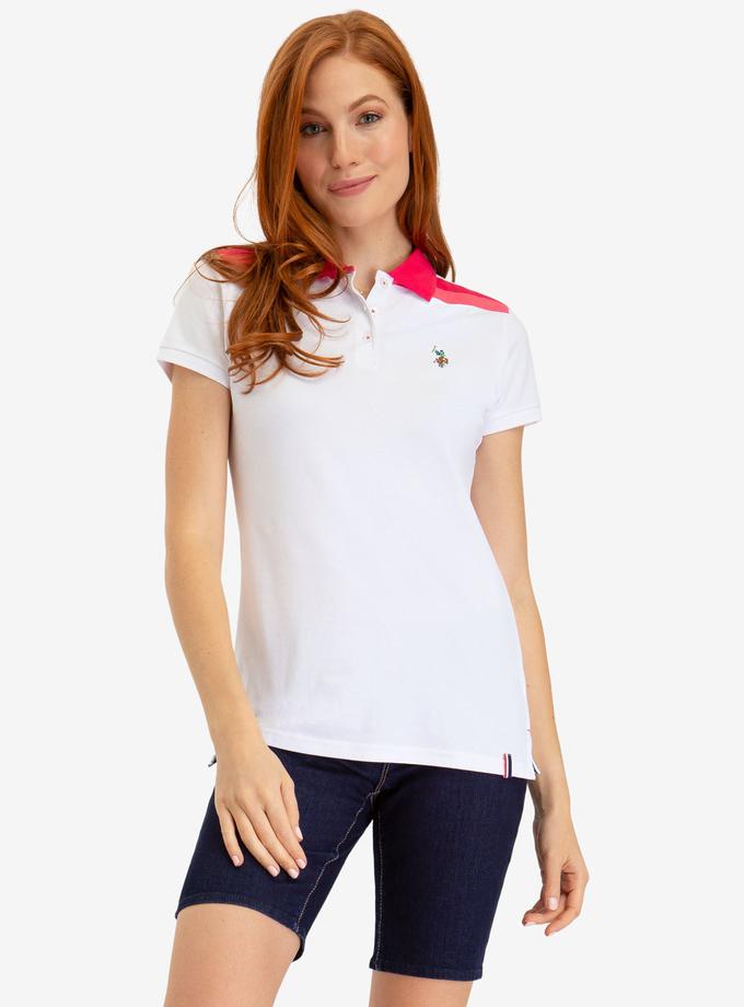 USPA SHOULDER STRIPED POLO SHIRT High Quality