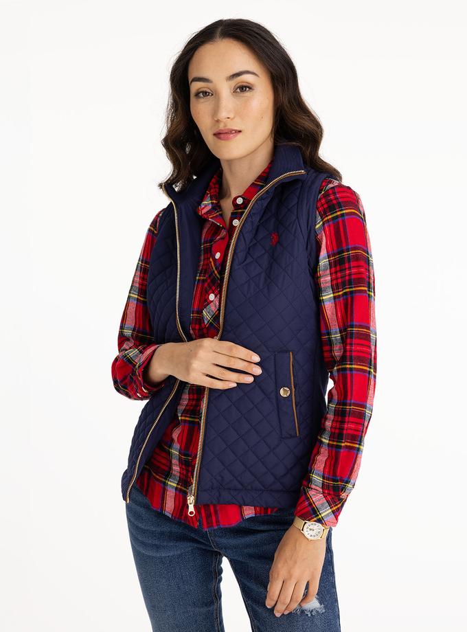 USPA SIDE KNIT QUILTED VEST New Arrival