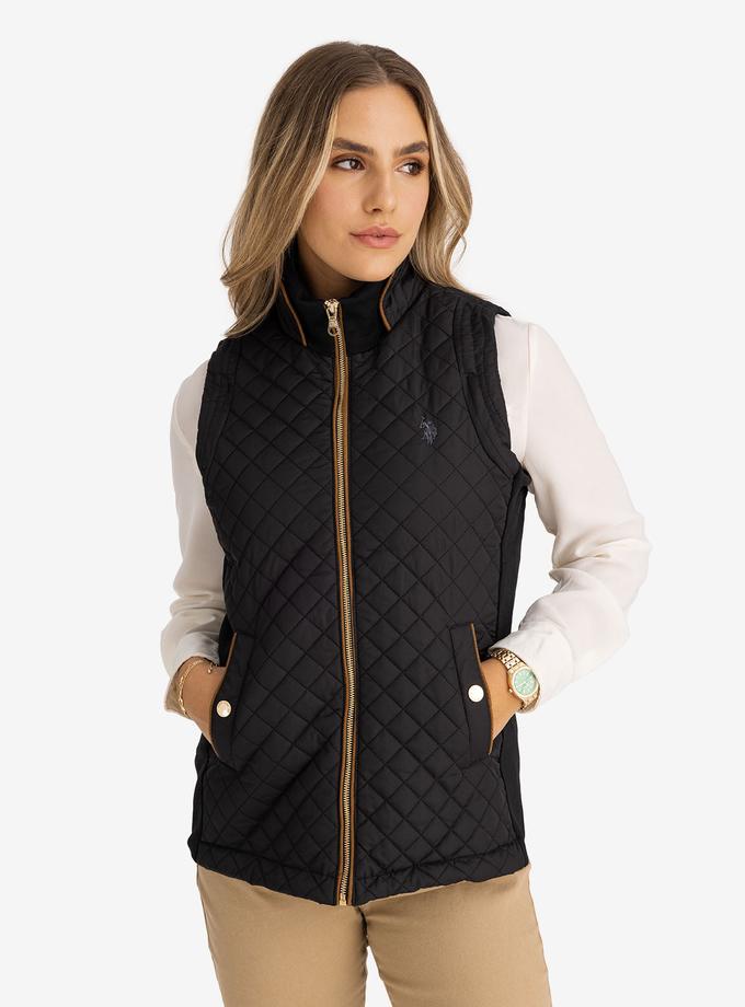 USPA SIDE KNIT QUILTED VEST Same Day Delivery