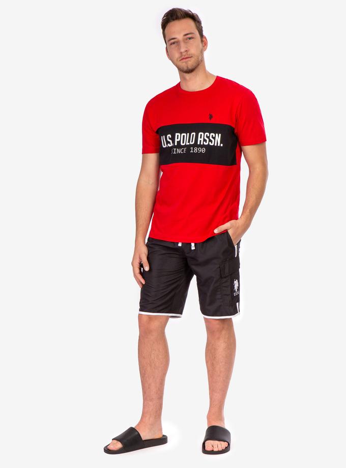 USPA SIDE STRIPE CARGO SWIM TRUNKS Best Price