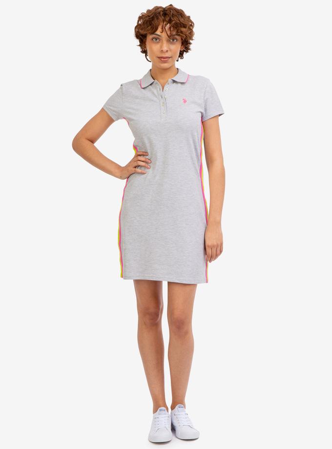 USPA SIDE STRIPE POLO DRESS Free shipping