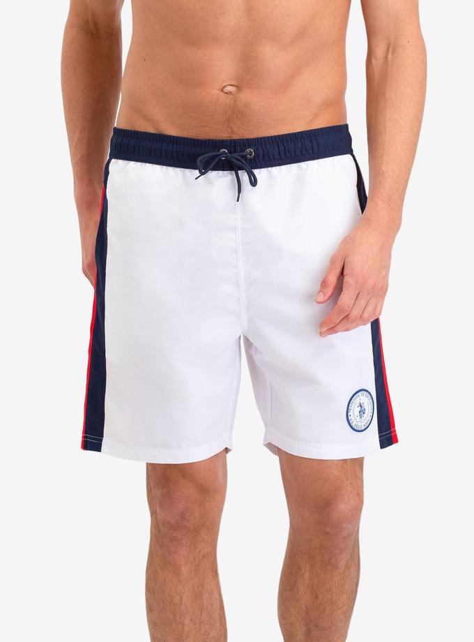 USPA SIDE STRIPE SWIM TRUNKS On Sale