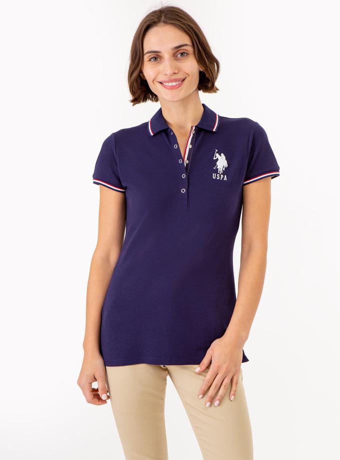 USPA SIGNATURE STRIPE PLACKET POLO SHIRT On Sale