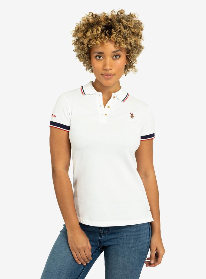 USPA SIGNATURE STRIPE TIPPED POLO SHIRT On Sale