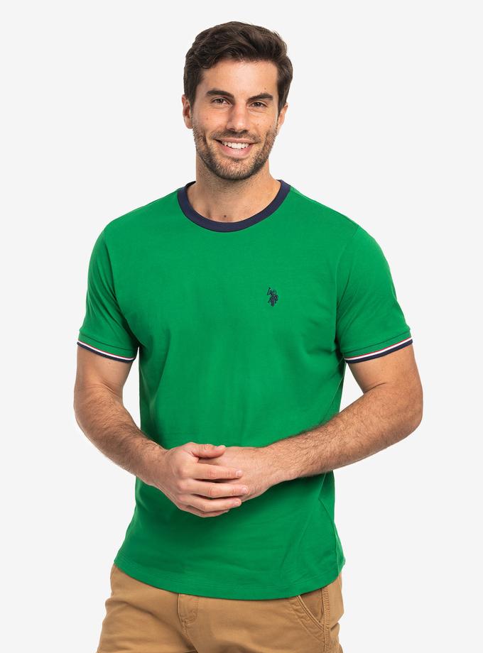 USPA SIGNATURE STRIPE TRIM RINGER T-SHIRT On Sale