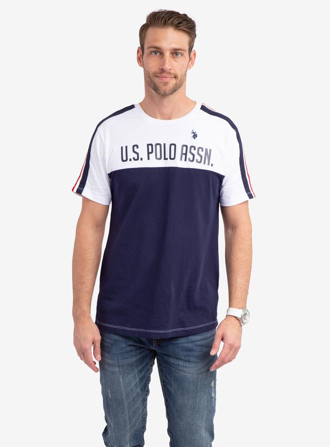 USPA SIGNATURE TRICOT STRIPE COLORBLOCK T-SHIRT Same Day Delivery