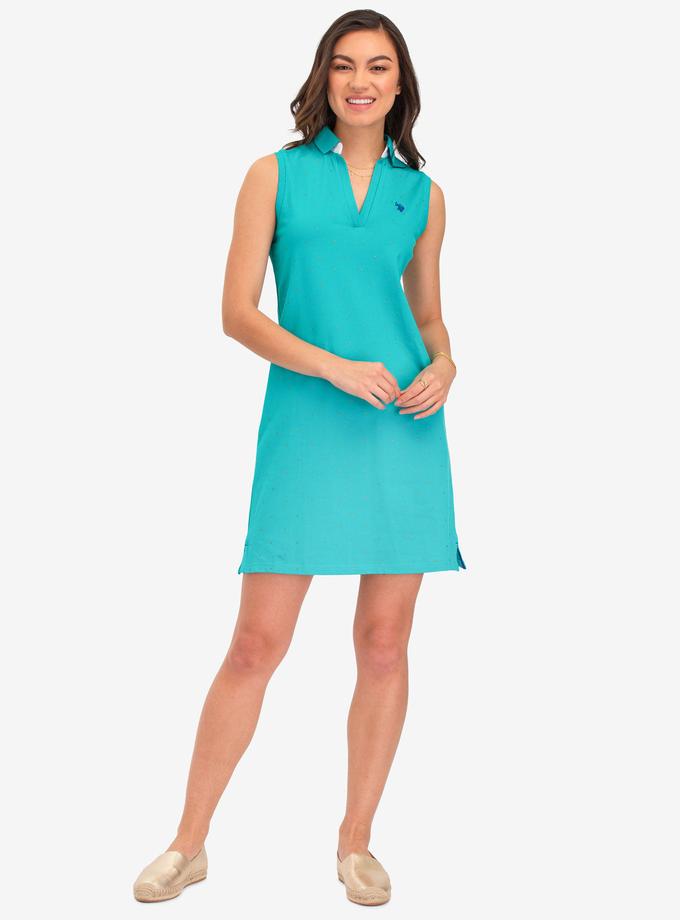 USPA SLEEVELESS DOT POLO DRESS Best Seller