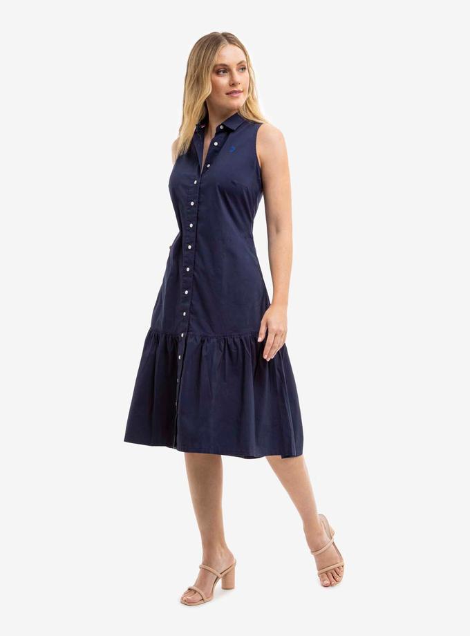 USPA SLEEVELESS TIERED POPLIN DRESS Free shipping