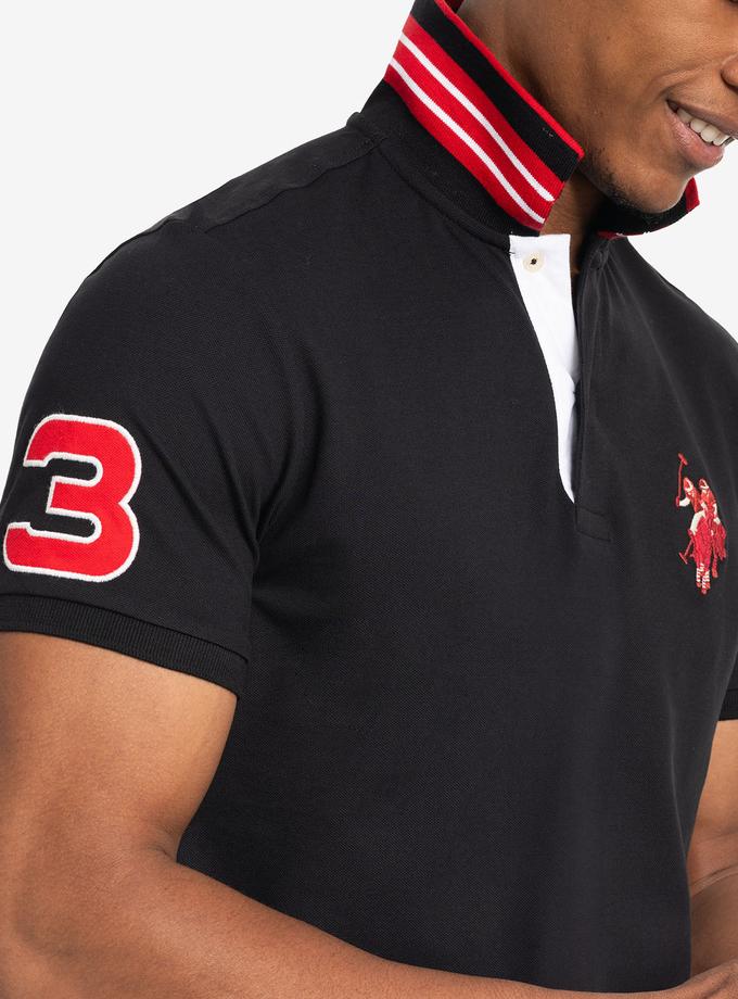 USPA SLIM FIT BIG LOGO MULTI-TONAL POLO SHIRT High Quality