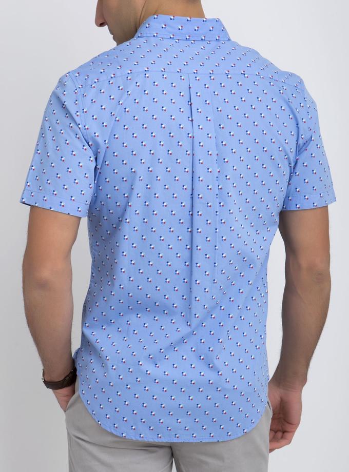 USPA SLIM FIT CIRCLE PRINT SHIRT Free shipping