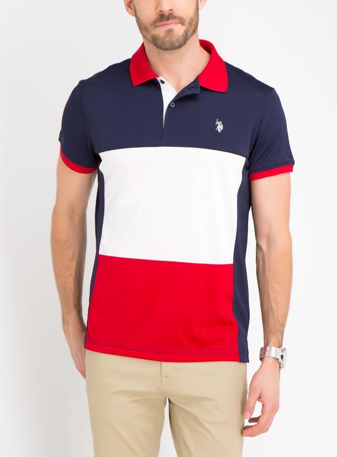 USPA SLIM FIT COLORBLOCK POLO SHIRT New Arrival