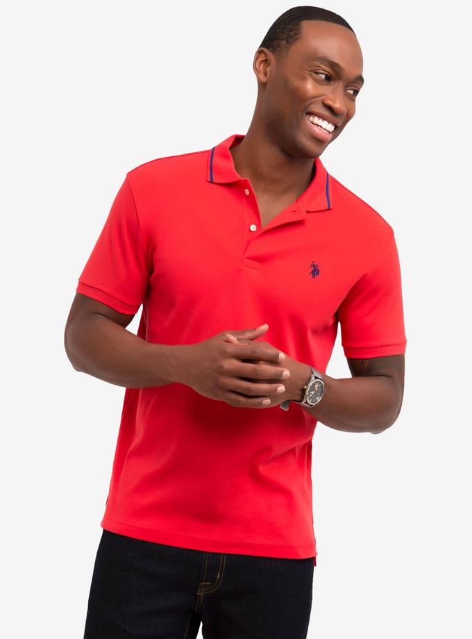 USPA SLIM FIT INTERLOCK POLO SHIRT New Arrival