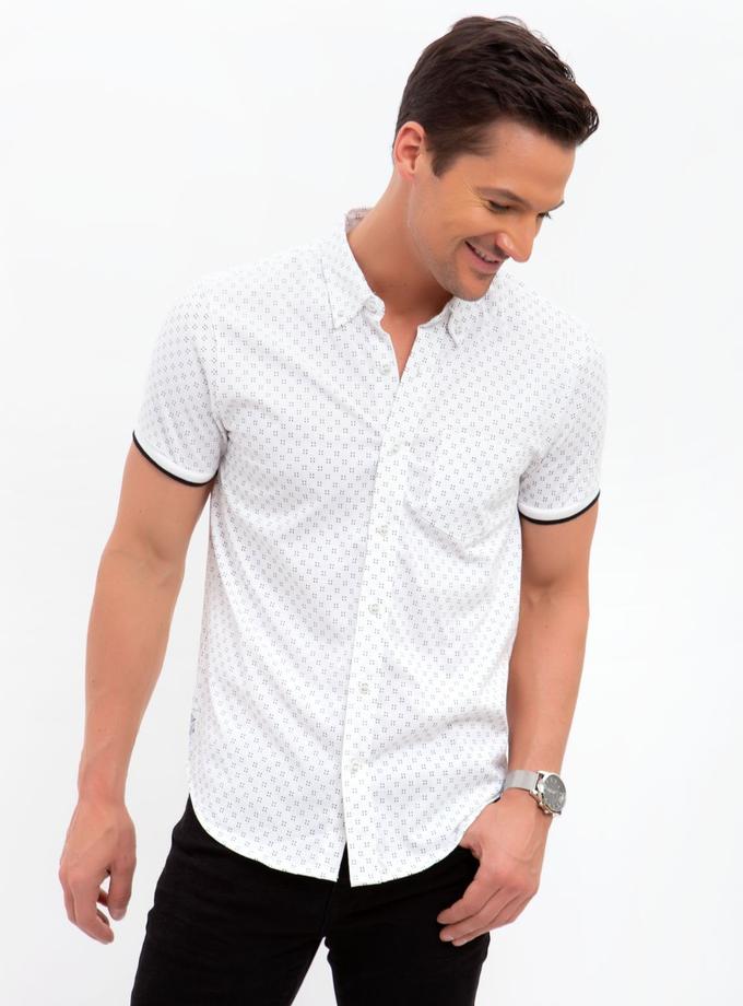 USPA SLIM FIT PRINTED SHIRT Same Day Delivery