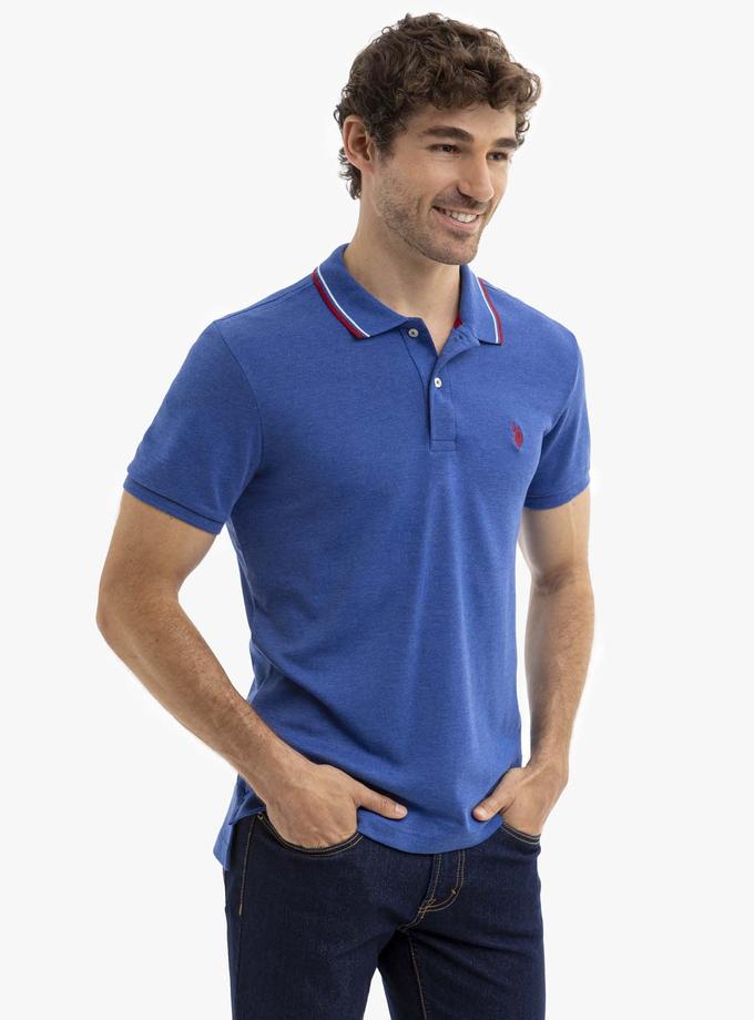 USPA SLIM FIT SOLID INTERLOCK POLO SHIRT New Arrival