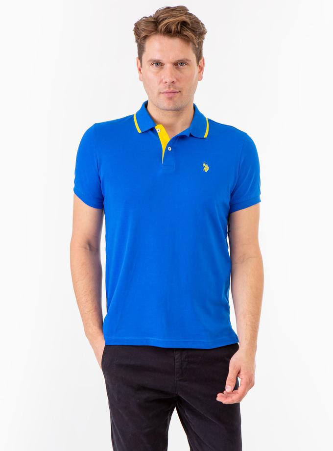 USPA SLIM FIT STRETCH PIQUE SOLID POLO SHIRT Best Seller