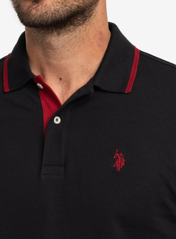 USPA SLIM FIT STRETCH SOLID PIQUE POLO SHIRT New Arrival