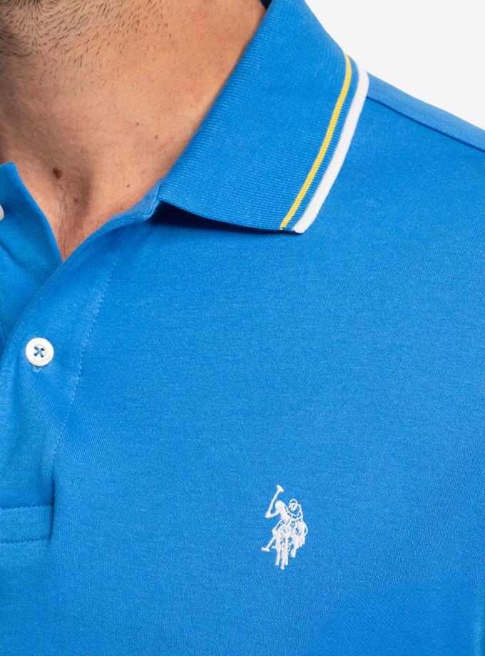 USPA SLIM FIT TIPPED INTERLOCK POLO SHIRT Best Seller