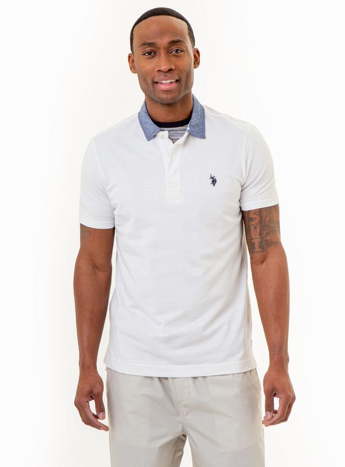 USPA SLUB CANVAS COLLAR POLO SHIRT High Quality