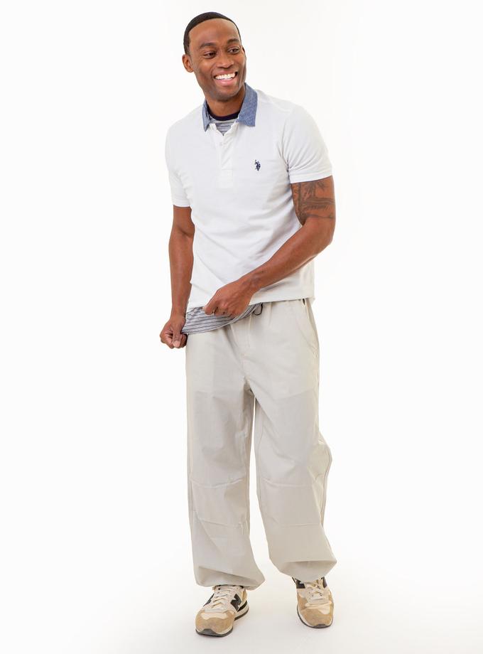 USPA SLUB CANVAS COLLAR POLO SHIRT High Quality