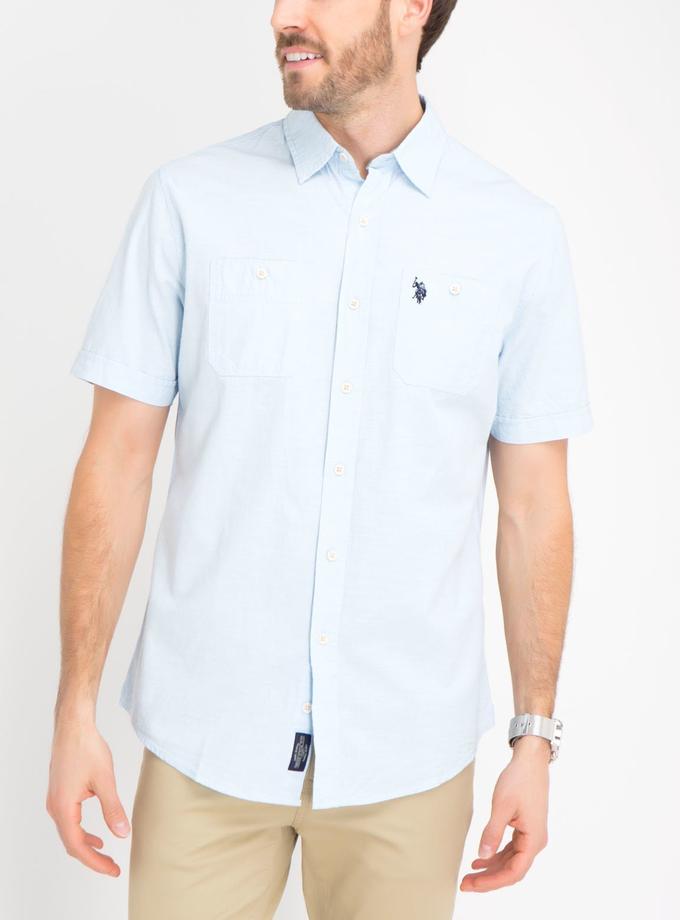 USPA Slub Canvas Short Sleeve Shirt High Quality