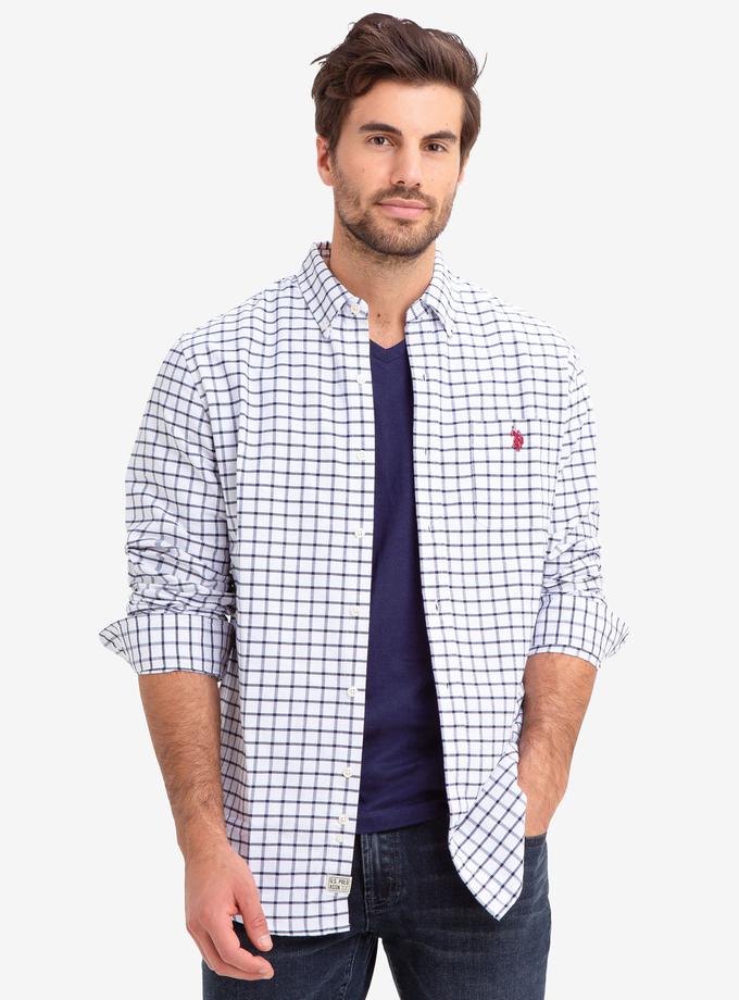 USPA SMALL PLAID OXFORD SHIRT Same Day Delivery