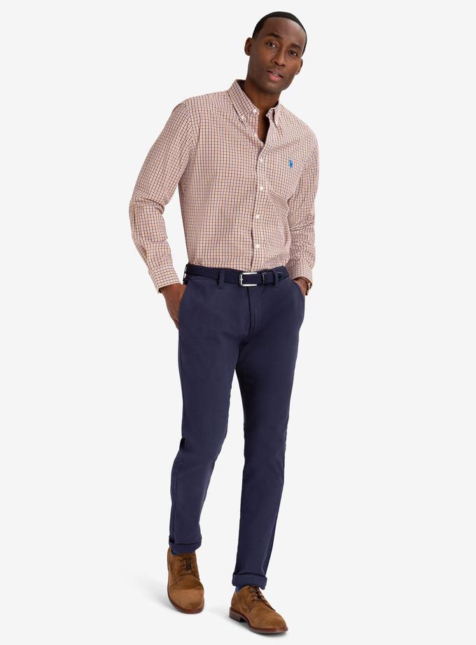 USPA SMALL PLAID POPLIN SHIRT Same Day Delivery