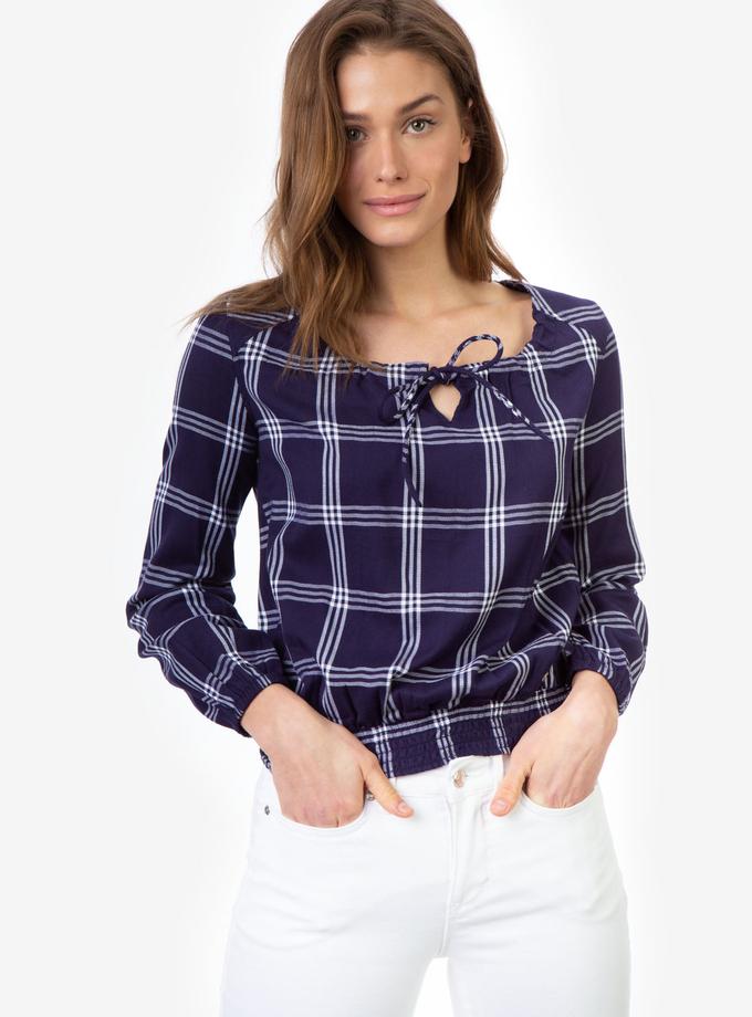 USPA SMOCKED PLAID SHIRT New Arrival